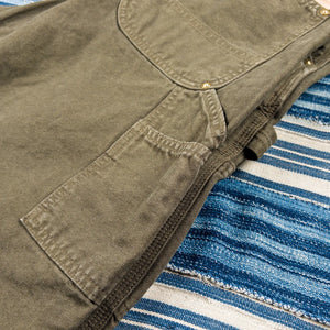 OrSlow 5328 Dads Fit Oxford Painter Pants Coffee Brown detail utility pocket