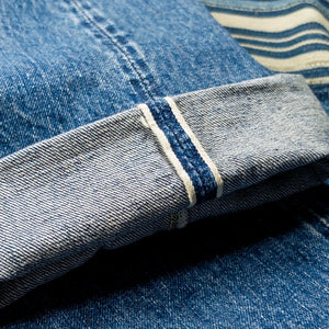 OrSlow 105 Standard Fit 13oz Selvedge Jeans 2 Year Wash Regular Straight close up selvedge