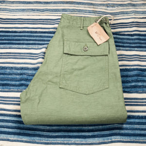 OrSlow 5002 9oz US Army Fatigue Pants Green folded