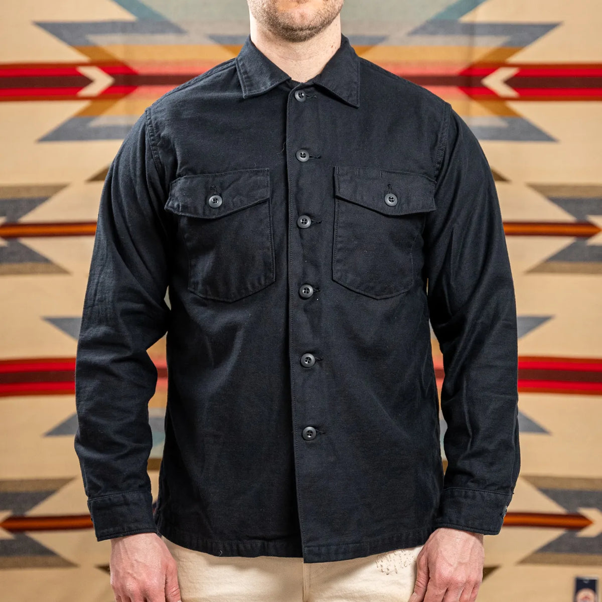 OrSlow US Army Fatigue Shirt Black Japan