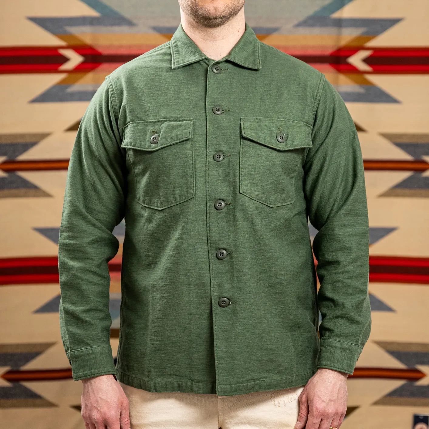 OrSlow US Army Fatigue Shirt Olive Japan