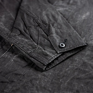 OrSlow 6250 WW2 1940 Sumi Coated Linen Coverall Black detail cuff