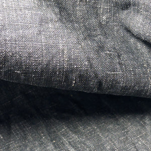 OrSlow 6250 WW2 1940 Sumi Coated Linen Coverall Black close up fabric