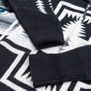 Pendleton Harding Lambswool Full Zip Cardigan – Black Pearl