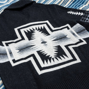 Pendleton Harding Lambswool Full Zip Cardigan – Black Pearl