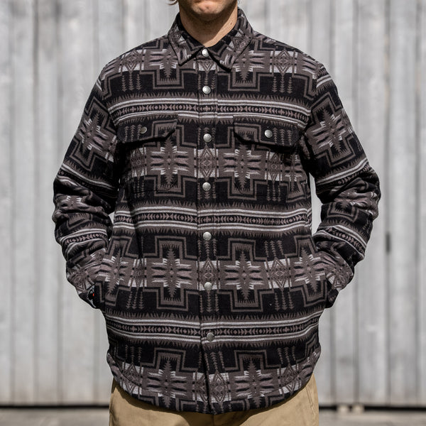 Pendleton 8,8oz Sherpa-Lined Bay City Shirt-Jacket – Harding / Charcoal