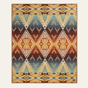 Pendleton Jacquard Blanket Helena Ridge Sand Multi front