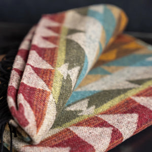 Pendleton Oversized Blanket Wrap Buffalo close up pattern