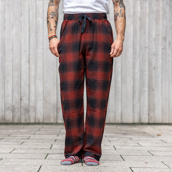 Pendleton Flannel Pyjama Pants – Red / Black Ombre Check