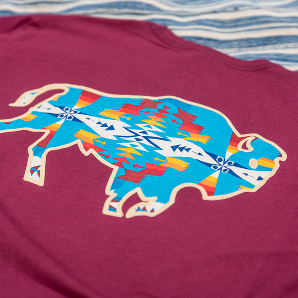 Pendleton Tucson Bison Heritage T-Shirt – Maroon