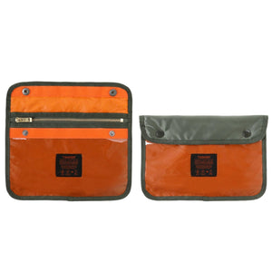 Porter Yoshida New Tanker 3Way Document Bag With Zip Sage Green detachable pocket