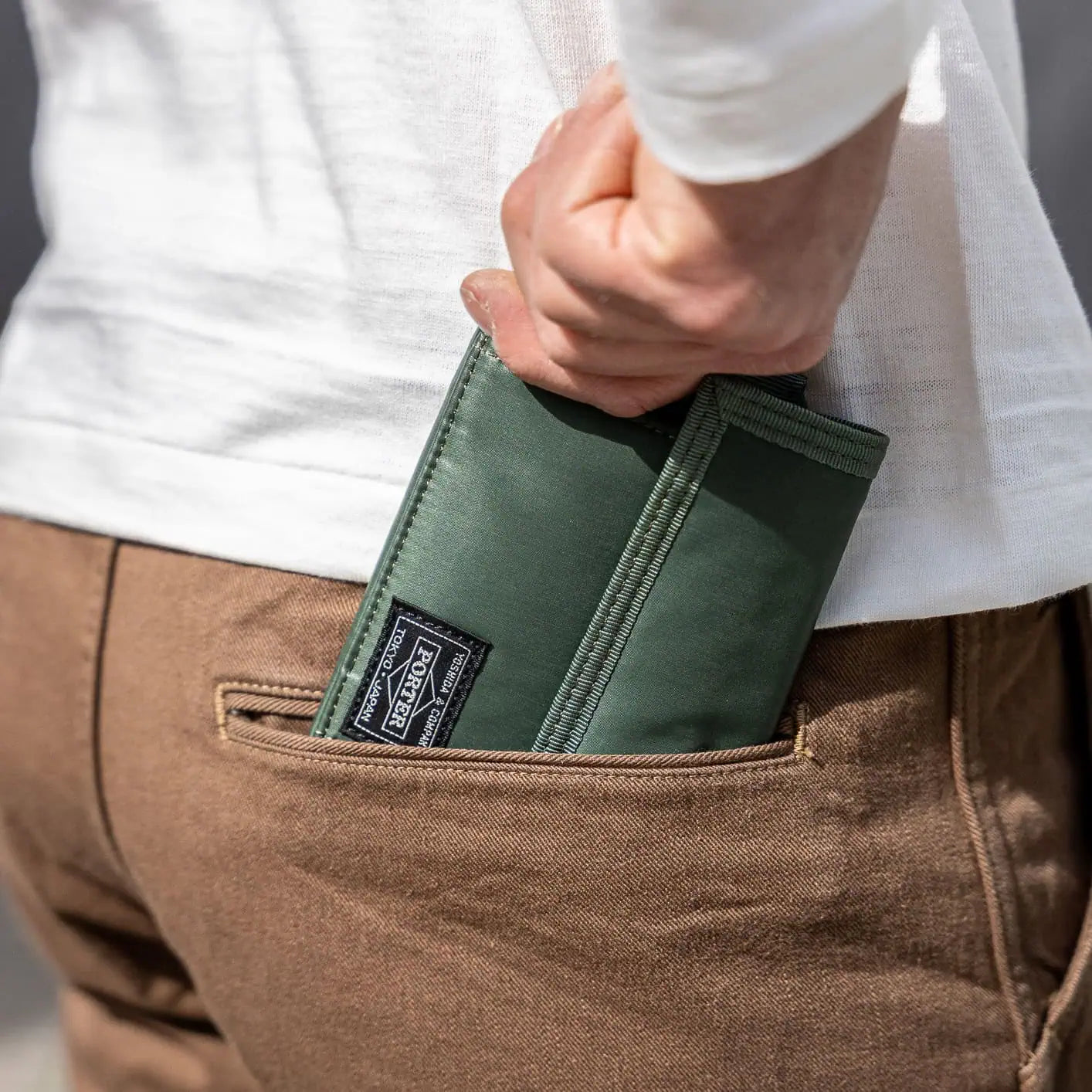 Porter Yoshida Capsule Wallet – Khaki Porter Yoshida Capsule Wallet – Khaki