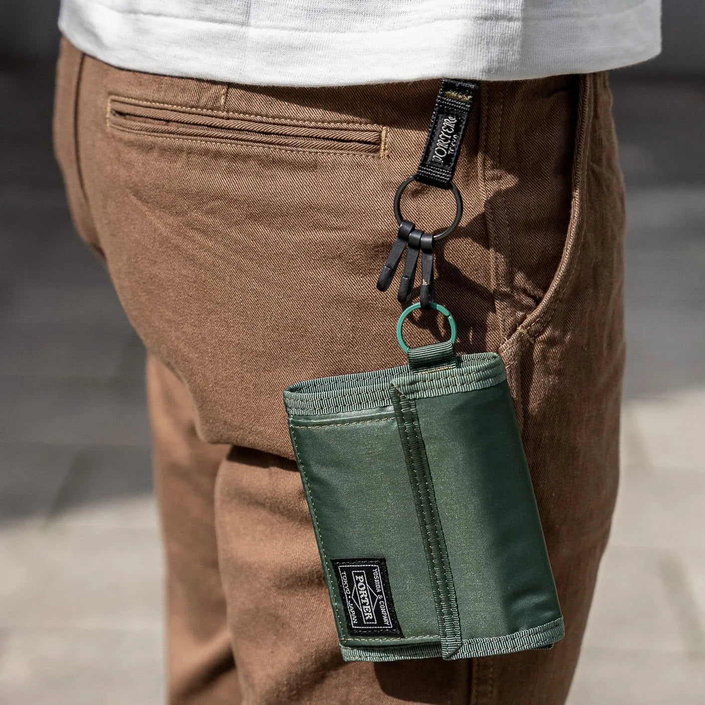Porter Yoshida Capsule Wallet – Khaki Porter Yoshida Capsule Wallet – Khaki