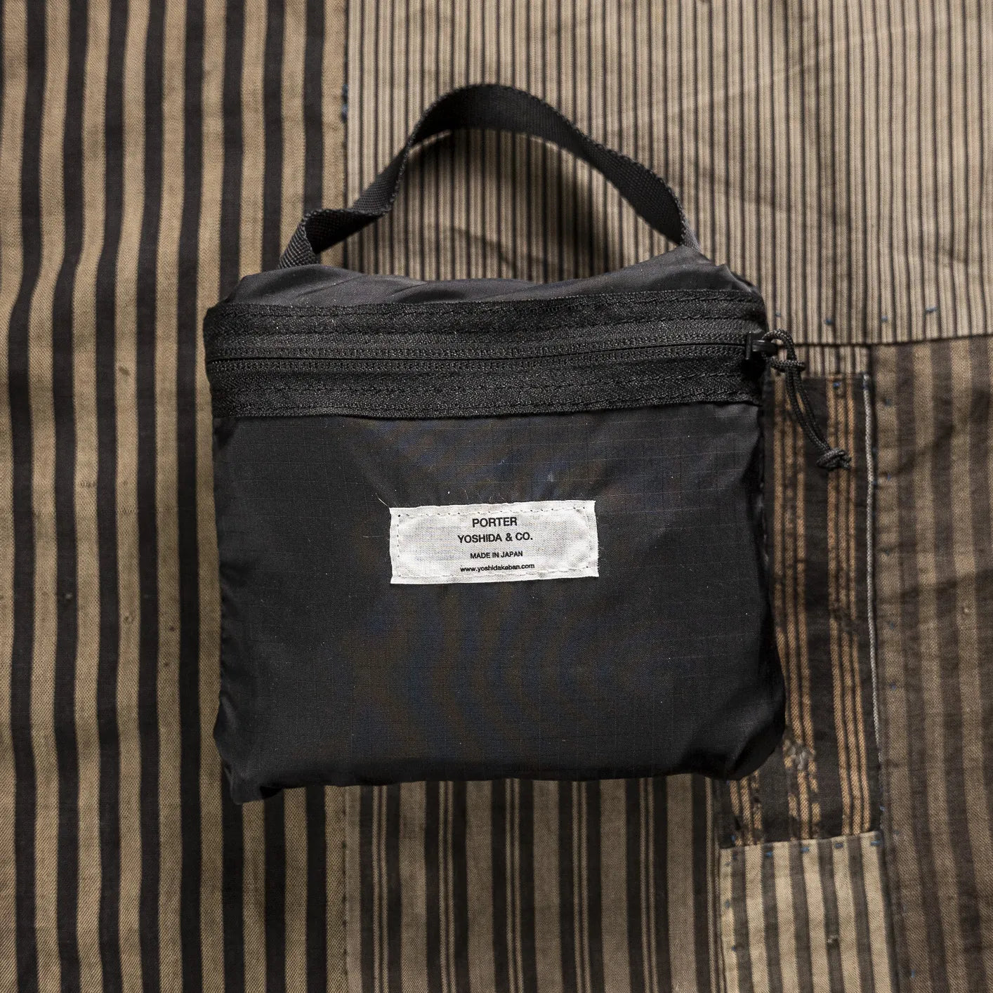 Porter FLEX 2Way Tote Bag – Black Nylon Ripstop Packable Japan Porter FLEX 2Way Tote Bag – Black Nylon Ripstop Packable Japan
