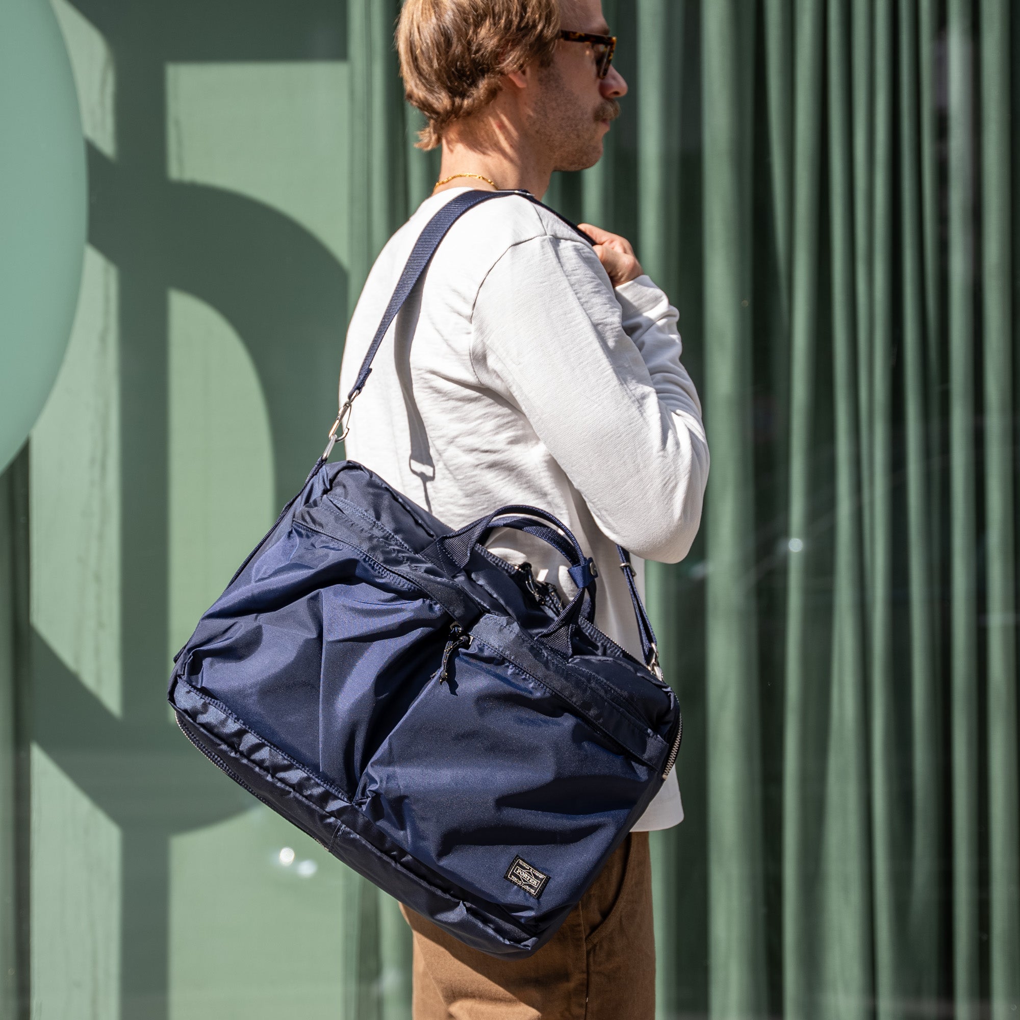 PORTER YOSHIDA & CO FORCE WAIST BAG (NAVY)