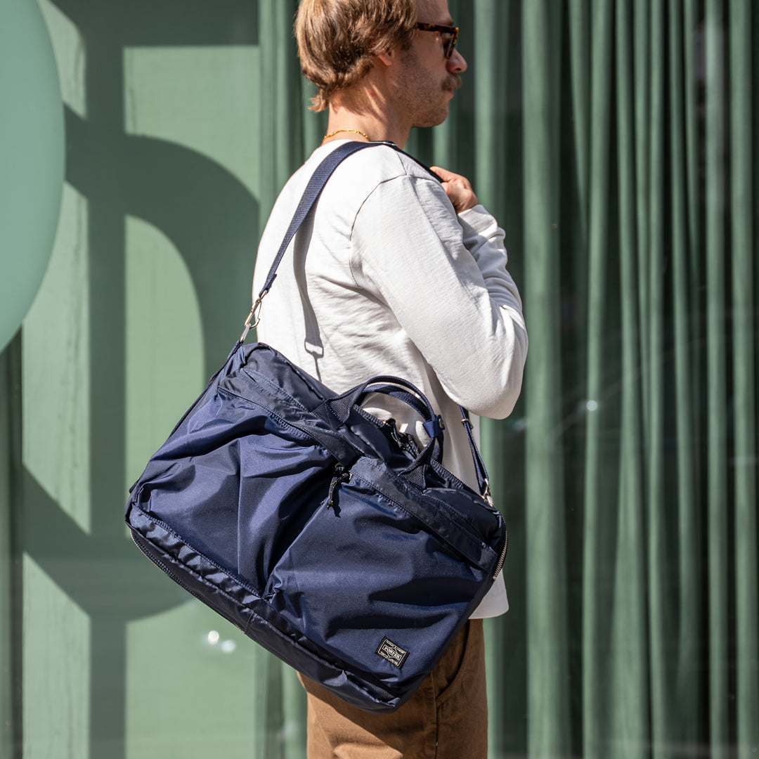 Porter Yoshida FORCE 3-Way Briefcase Backpack Navy