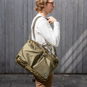 Porter Yoshida FORCE 3-Way Briefcase / Backpack – Olive Drab