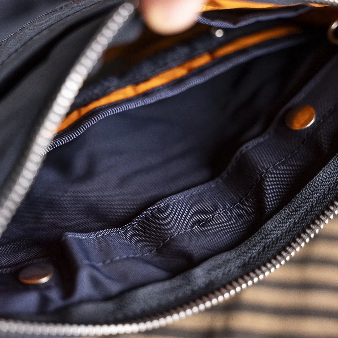 Porter Yoshida FORCE Shoulder Bag (Large) - Navy Porter Yoshida FORCE Shoulder Bag (Large) - Navy