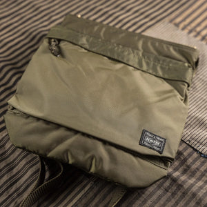 Porter Yoshida FORCE Shoulder Bag (Large) - Olive Drab