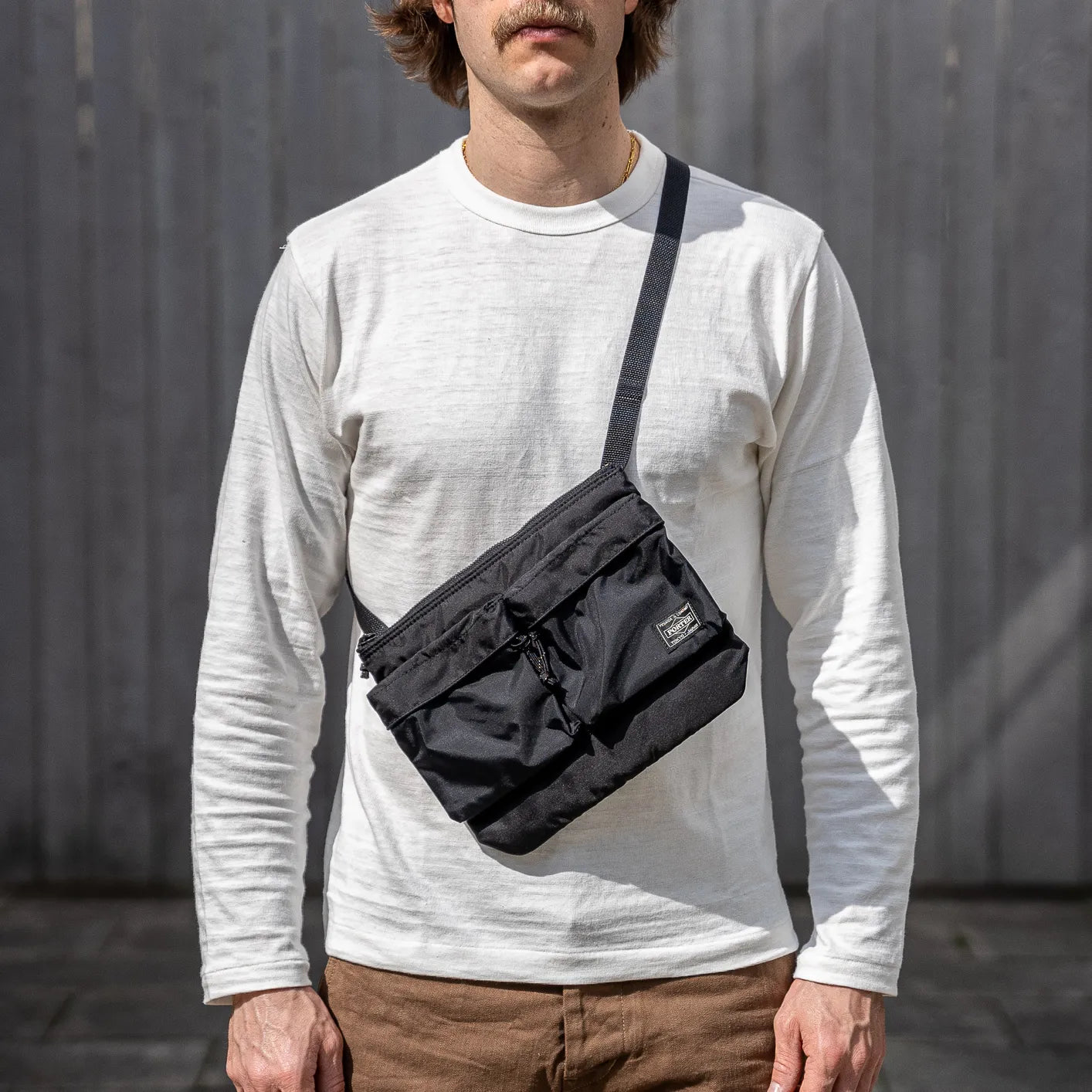 PORTER FORCE SHOULDER BAG ブラック porter-yoshida-force-shoulder-