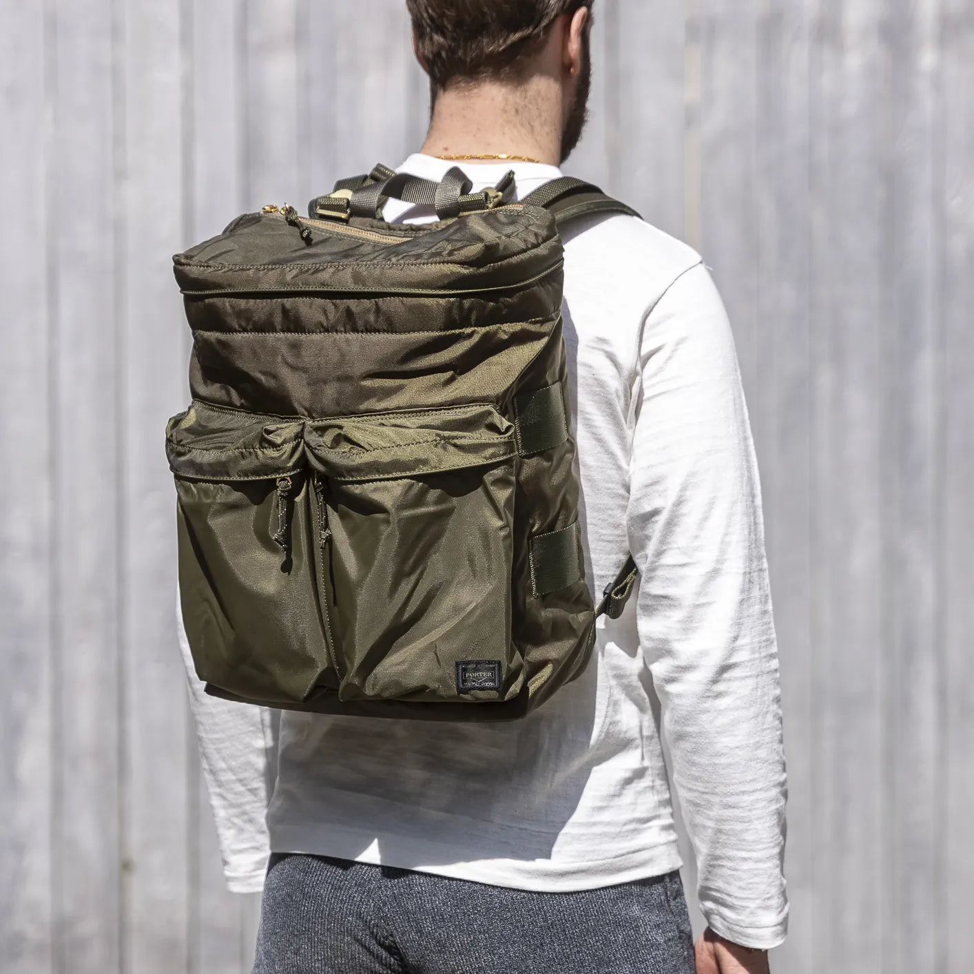 Porter Yoshida Force Daypack Olive Drab – Military Top Load Backpack Porter Yoshida Force Daypack Olive Drab – Military Top Load Backpack