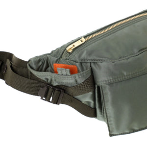 Porter Yoshida New Tanker Fanny Waist Pack Sage Green right side pocket