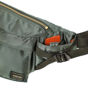 Porter Yoshida New Tanker Fanny Waist Pack Sage Green left side pocket