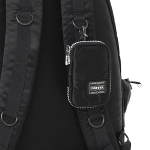 Porter Yoshida New Tanker Key Pack Black Attached at a backpack