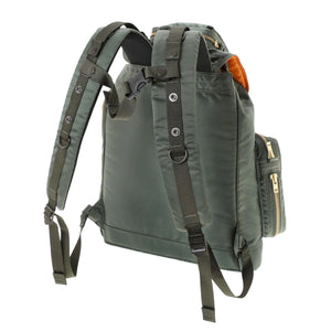 Porter Yoshida New Tanker Rucksack L Sage Green backside