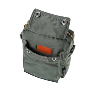 Porter Yoshida New Tanker Rucksack L Sage Green mini shoulder bag open front pocket