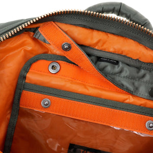 Porter Yoshida New Tanker Sling Bag With Zip XL Sage Green detail detachable pocket