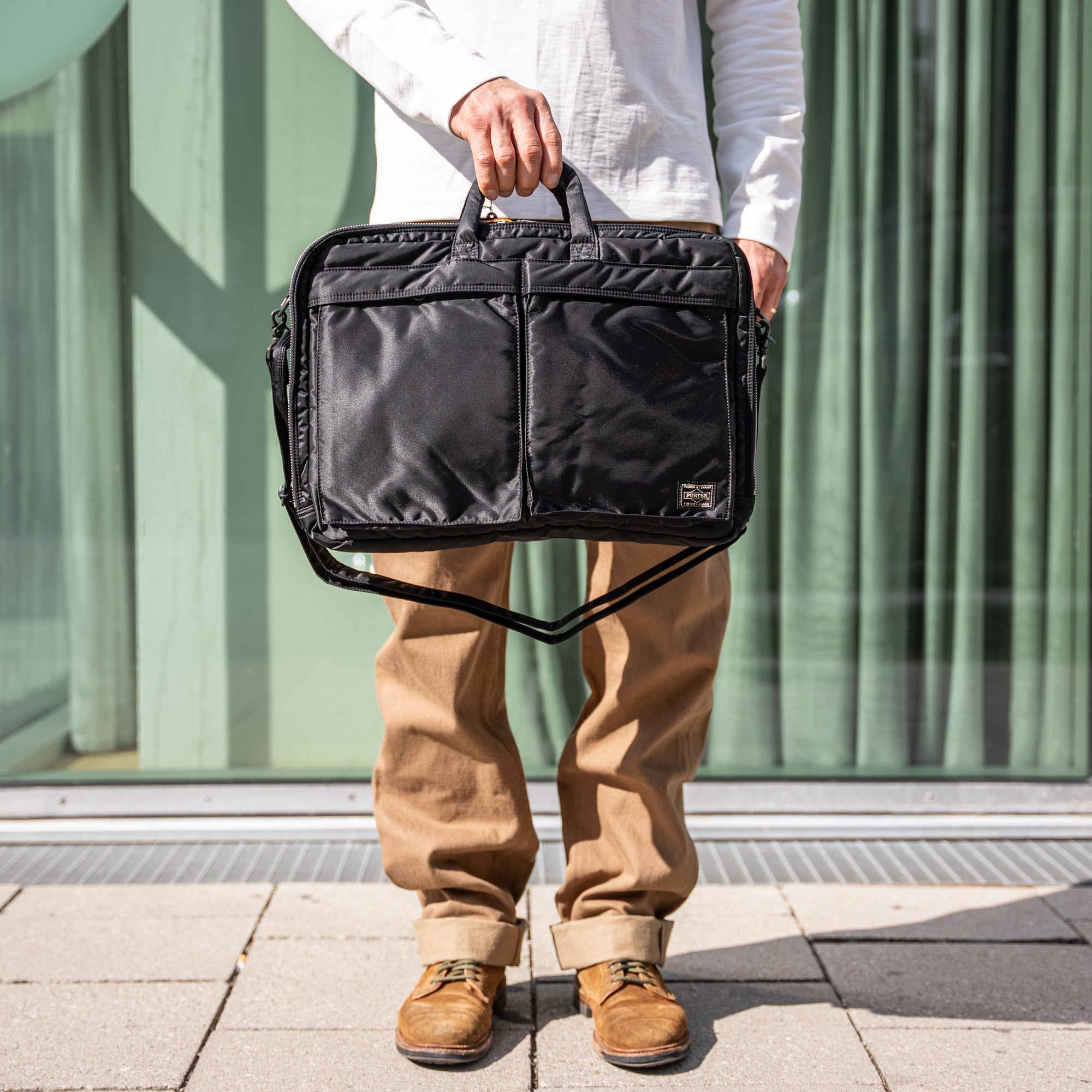 Porter Yoshida Tanker 3-Way Briefcase / Backpack (Business Class) – Bl