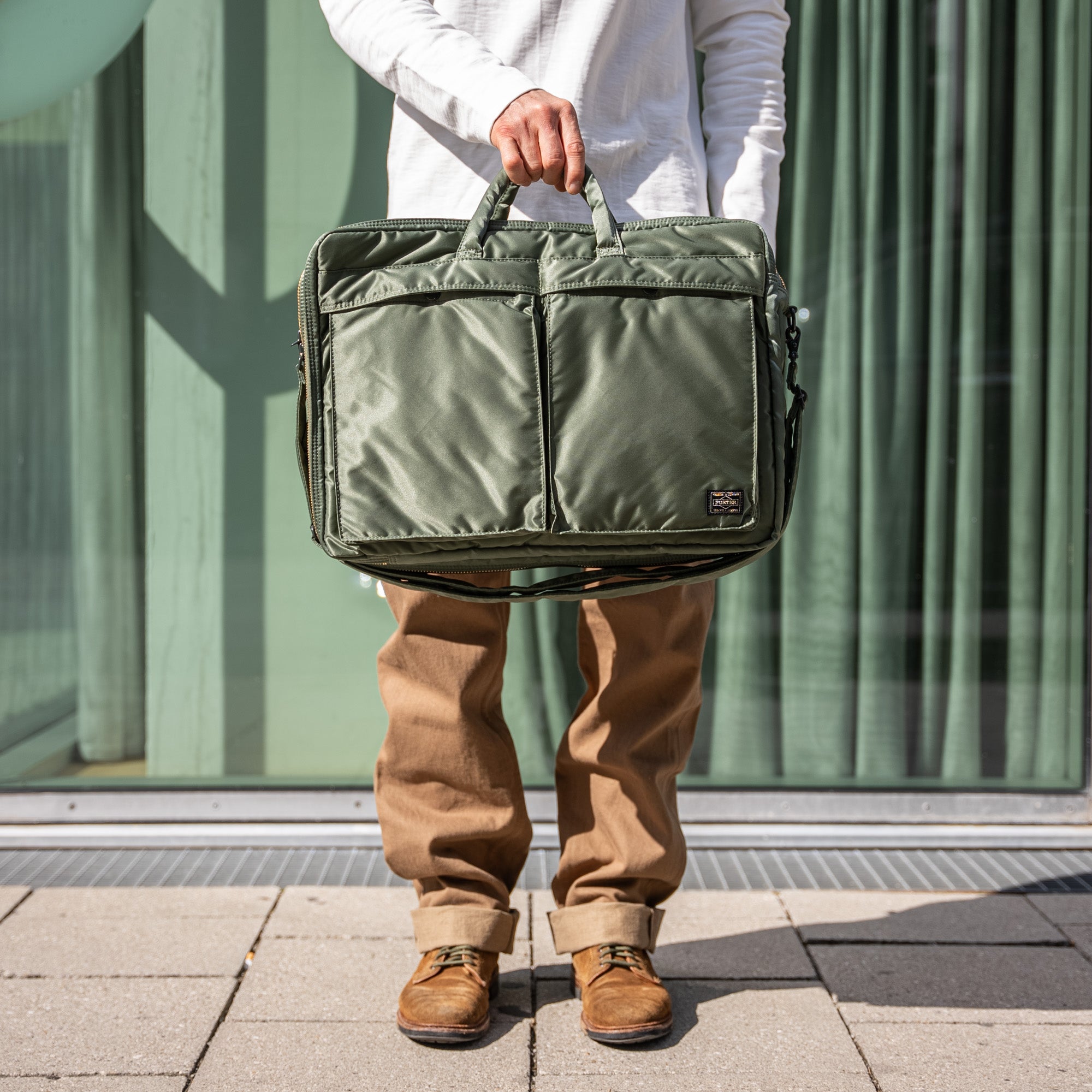 Porter - Yoshida & Co. - Tanker Shoulder Bag - Sage Green