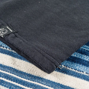 Prequel 10oz Archive Summer Sweat Henley Black detail hem