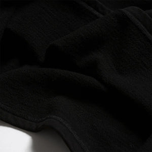 Prequel 15oz 1920s Archive Henley Black close up fabric inside