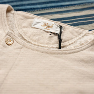 Prequel 15oz 1920s Archive Henley Natural detail collar