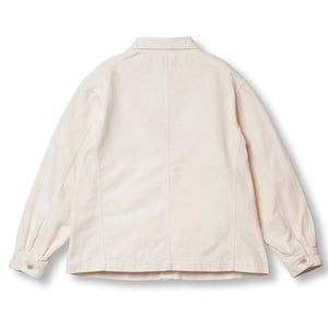 Prequel 6oz French Coverall Summer Jacket White backside flat