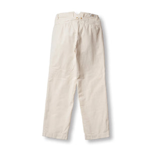 Prequel 1930 6oz French Army Summer Pants White backside flat