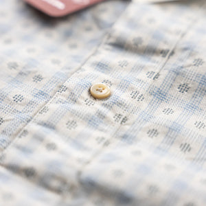 Prequel 7.5oz Mini Collar Dobby Shirt - Beige