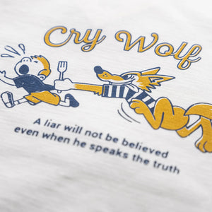 Prequel 9.5oz Nose Art Cry Wolf T-Shirt - White