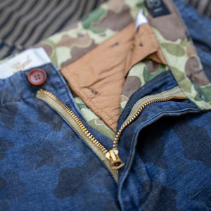 Prequel 8oz Combat Cargo Trousers - Indigo Dye / Duck Hunter Camo