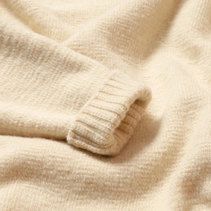 Prequel Fishermans Wool Sweater Ecru detail cuff