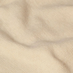 Prequel Fishermans Wool Sweater Ecru close up fabric