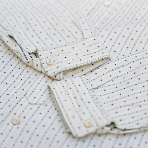 Prequel 5.5oz Slub Yarn Cashmere Work Shirt - Natural