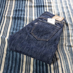 Pure Blue Japan KS-019 15oz Slub Selvedge Denim - Kasuri Indigo / Relaxed Tapered