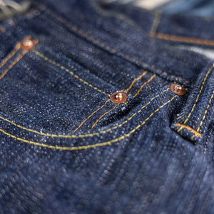 Pure Blue Japan KS-019 15oz Slub Selvedge Denim - Kasuri Indigo / Relaxed Tapered