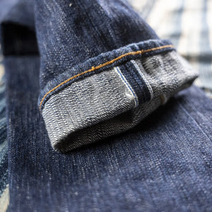Pure Blue Japan KS-019 15oz Slub Selvedge Denim - Kasuri Indigo / Relaxed Tapered