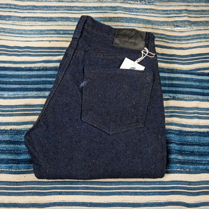 Pure Blue Japan DNP 019 IDSM 16oz Double Nep Jeans folded