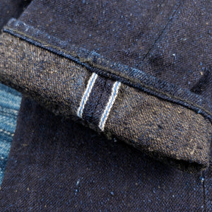 Pure Blue Japan DNP 019 IDSM 16oz Double Nep Jeans close up selvedge id