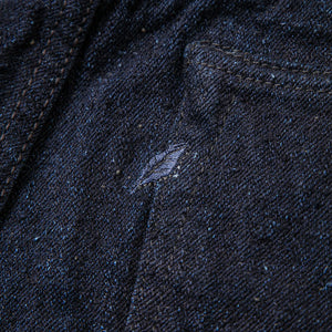 Pure Blue Japan DNP 019 IDSM 16oz Double Nep Jeans detail shoai leaf embroidery